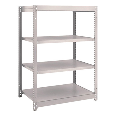 トラスコ TRUSCO スチールラック M1.5型 W860×D595×H1200 4段 単体 ネオグレー M1.5-4364 506-9149 (商品コード：169946)
