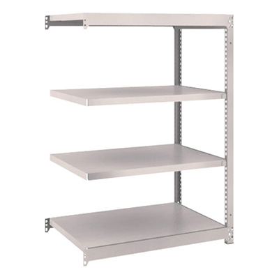 トラスコ TRUSCO スチールラック M1.5型 W860×D595×H1200 4段 連結 ネオグレー M1.5-4364B 508-4555 (商品コード：169947)