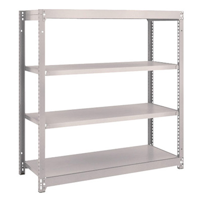 トラスコ TRUSCO スチールラック M1.5型 W1160×D445×H1200 4段 単体 ネオグレー M1.5-4444 506-8789 (商品コード：169954)