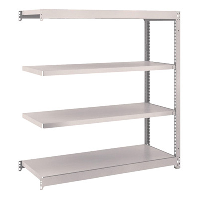 トラスコ TRUSCO スチールラック M1.5型 W1160×D445×H1200 4段 連結 ネオグレー M1.5-4444B 508-4521 (商品コード：169955)