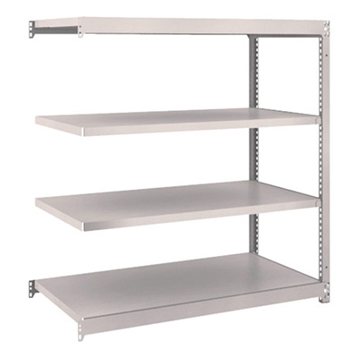 トラスコ TRUSCO スチールラック M1.5型 W1160×D595×H1200 4段 連結 ネオグレー M1.5-4464B 508-4563 (商品コード：169959)