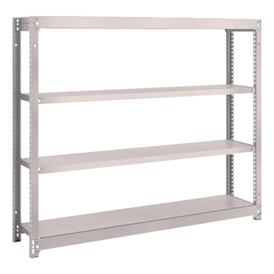 トラスコ TRUSCO スチールラック M1.5型 W1460×D295×H1200 4段 単体 ネオグレー M1.5-4534 506-9165 (商品コード：169962)