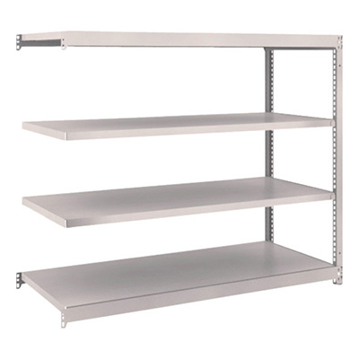 トラスコ TRUSCO スチールラック M1.5型 W1460×D595×H1200 4段 連結 ネオグレー M1.5-4564B 508-4831 (商品コード：169971)