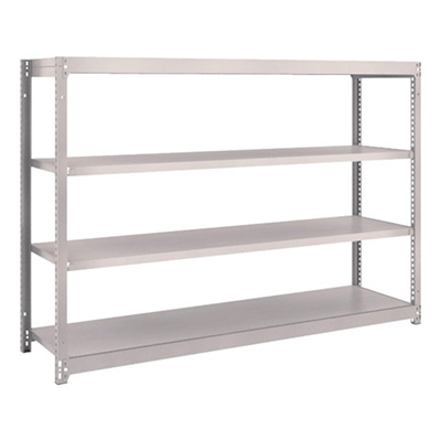 トラスコ TRUSCO スチールラック M1.5型 W1760×D445×H1200 4段 単体 ネオグレー M1.5-4644 506-9246 (商品コード：169978)