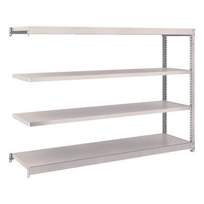 トラスコ TRUSCO スチールラック M1.5型 W1760×D445×H1200 4段 連結 ネオグレー M1.5-4644B 508-4806 (商品コード：169979)