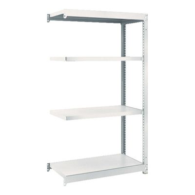 トラスコ TRUSCO スチールラック M1.5型 W860×D445×H1500 4段 連結 ネオグレー M1.5-5344B 508-2838 (商品コード：169991)