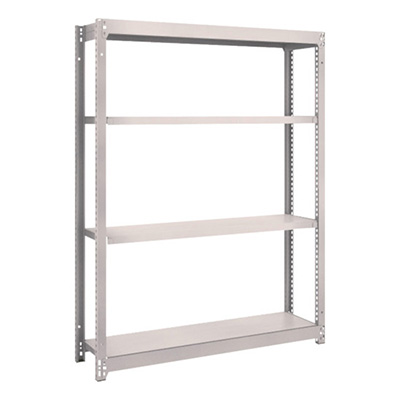 トラスコ TRUSCO スチールラック M1.5型 W1160×D295×H1500 4段 単体 ネオグレー M1.5-5434 505-8554 (商品コード：169998)