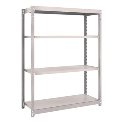 トラスコ TRUSCO スチールラック M1.5型 W1160×D445×H1500 4段 単体 ネオグレー M1.5-5444 505-8597 (商品コード：170002)