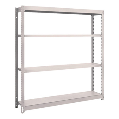 トラスコ TRUSCO スチールラック M1.5型 W1460×D295×H1500 4段 単体 ネオグレー M1.5-5534 506-5984 (商品コード：170010)