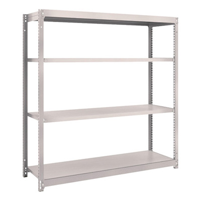 トラスコ TRUSCO スチールラック M1.5型 W1460×D445×H1500 4段 単体 ネオグレー M1.5-5544 506-6026 (商品コード：170014)