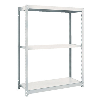 トラスコ TRUSCO スチールラック M1.5型軽中量棚 1760×445×1500 3段単体 ネオグレー M1.5-5643 780-0215 (商品コード：170024)