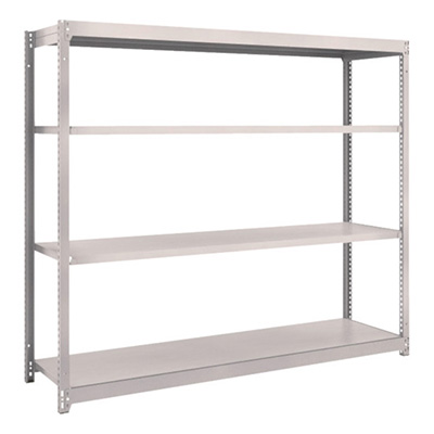 トラスコ TRUSCO スチールラック M1.5型 W1760×D445×H1500 4段 単体 ネオグレー M1.5-5644 505-8741 (商品コード：170026)