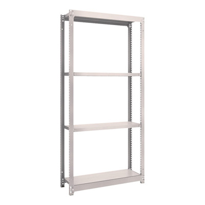 トラスコ TRUSCO スチールラック M1.5型 W860×D295×H1800 4段 単体 ネオグレー M1.5-6334 506-6107 (商品コード：170040)