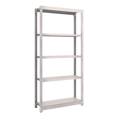 トラスコ TRUSCO スチールラック M1.5型 W860×D295×H1800 5段 単体 ネオグレー M1.5-6335 506-6123 (商品コード：170044)