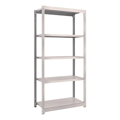 トラスコ TRUSCO スチールラック M1.5型 W860×D445×H1800 5段 単体 ネオグレー M1.5-6345 506-6166 (商品コード：170056)