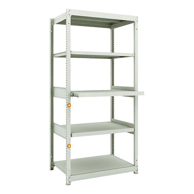 トラスコ TRUSCO スチールラック M1.5型軽中量棚 860×595×H1800 5段うちスライド2段 単体 M1.5-6363M2 116-3888 (商品コード：170064)