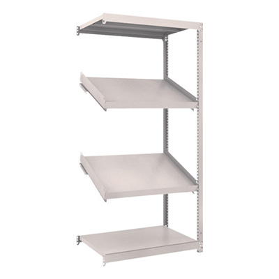 トラスコ TRUSCO スチールラック M1.5型棚 900×600×H1800 4段 傾斜2段 連結 M1.5-6364K2B 484-3436 (商品コード：170069)