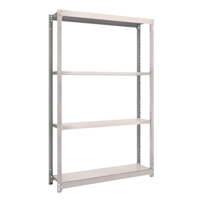 トラスコ TRUSCO スチールラック M1.5型 W1160×D295×H1800 4段 単体 ネオグレー M1.5-6434 505-9828 (商品コード：170076)