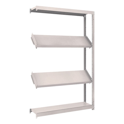 トラスコ TRUSCO スチールラック M1.5型棚 1200×300×H1800 4段 傾斜2段 連結 M1.5-6434K2B 484-3452 (商品コード：170079)