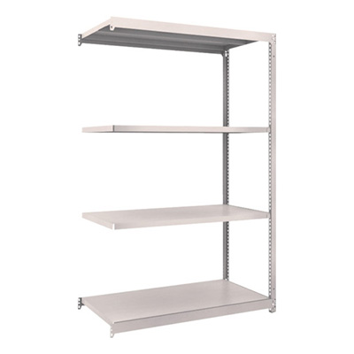 トラスコ TRUSCO スチールラック M1.5型 W1160×D595×H1800 4段 連結 ネオグレー M1.5-6464B 508-3443 (商品コード：170105)