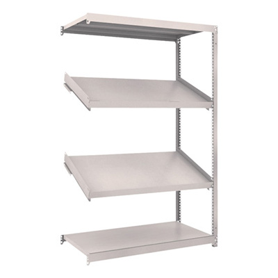 トラスコ TRUSCO スチールラック M1.5型棚 1200×600×H1800 4段 傾斜2段 連結 M1.5-6464K2B 484-3495 (商品コード：170107)