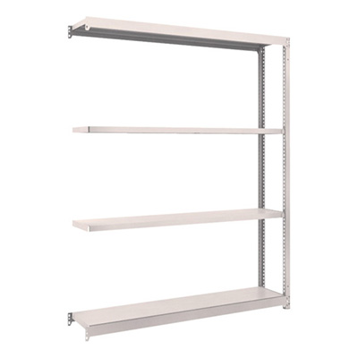 トラスコ TRUSCO スチールラック M1.5型 W1460×D295×H1800 4段 連結 ネオグレー M1.5-6534B 508-3796 (商品コード：170121)