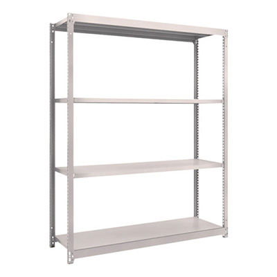 トラスコ TRUSCO スチールラック M1.5型 W1460×D445×H1800 4段 単体 ネオグレー M1.5-6544 506-6263 (商品コード：170132)