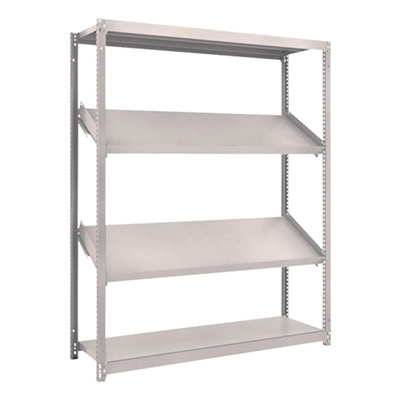 トラスコ TRUSCO スチールラック M1.5型棚 1500×450×H1800 4段 傾斜2段 M1.5-6544K2 484-3525 (商品コード：170134)