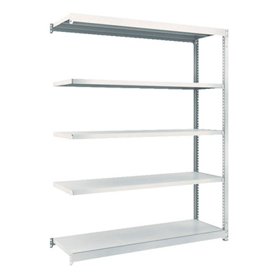 トラスコ TRUSCO スチールラック M1.5型 W1460×D445×H1800 5段 連結 ネオグレー M1.5-6545B 508-3851 (商品コード：170137)