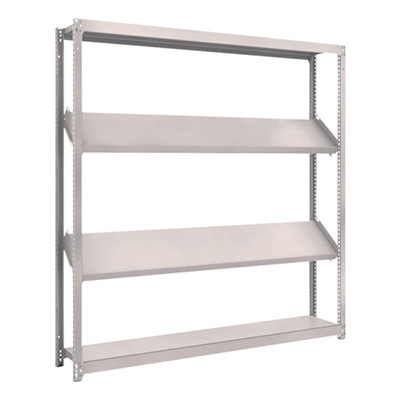 トラスコ TRUSCO スチールラック M1.5型棚 1800×300×H1800 4段 傾斜2段 M1.5-6634K2 484-3568 (商品コード：170159)