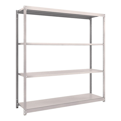 トラスコ TRUSCO スチールラック M1.5型 W1760×D445×H1800 4段 単体 ネオグレー M1.5-6644 505-8864 (商品コード：170169)