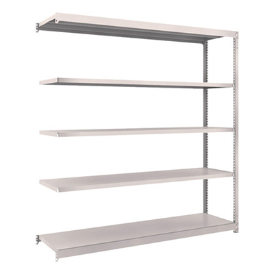 トラスコ TRUSCO スチールラック M1.5型 W1760×D445×H1800 5段 連結 ネオグレー M1.5-6645B 508-3869 (商品コード：170174)