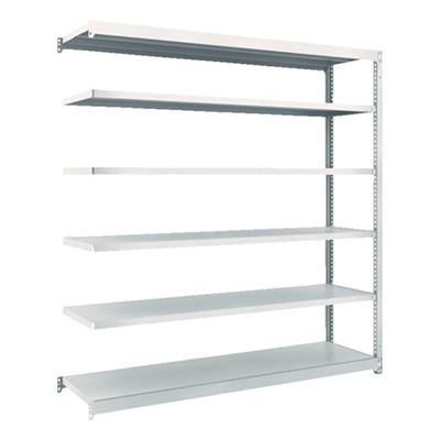 トラスコ TRUSCO スチールラック M1.5型 W1760×D445×H1800 6段 連結 ネオグレー M1.5-6646B 780-0681 (商品コード：170176)