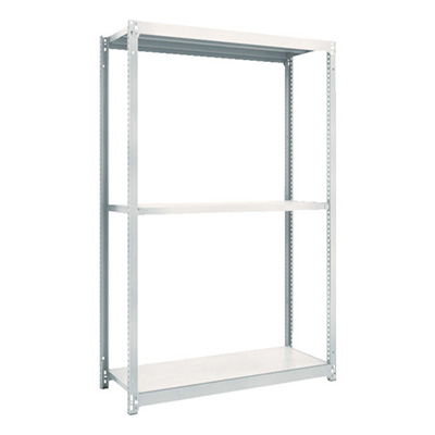 トラスコ TRUSCO スチールラック M1.5型軽中量棚 1760×595×1800 3段単体 ネオグレー M1.5-6663 780-0690 (商品コード：170177)