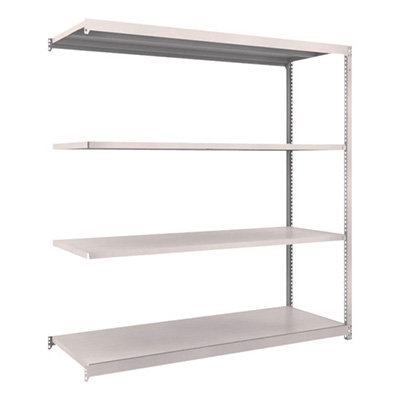 トラスコ TRUSCO スチールラック M1.5型 W1760×D595×H1800 4段 連結 ネオグレー M1.5-6664B 508-3885 (商品コード：170184)