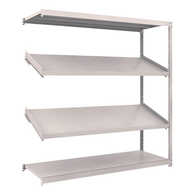 トラスコ TRUSCO スチールラック M1.5型棚 1800×600×H1800 4段 傾斜2段 連結 M1.5-6664K2B 484-3614 (商品コード：170186)