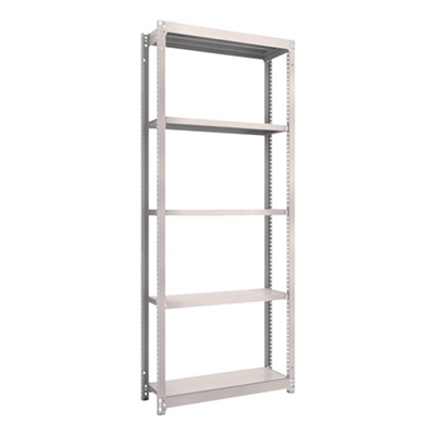 トラスコ TRUSCO スチールラック M1.5型軽中量棚 860×295×2100 5段 単体 ネオグレー M1.5-7335 506-6468 (商品コード：170197)