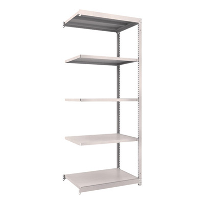 トラスコ TRUSCO スチールラック M1.5型軽中量棚 860×595×2100 5段 連結 ネオグレー M1.5-7365B 508-3991 (商品コード：170206)