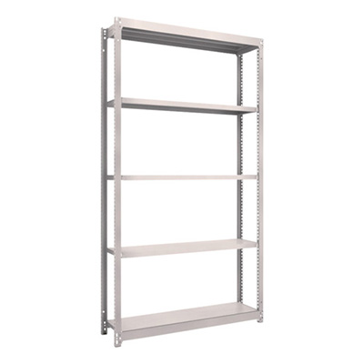 トラスコ TRUSCO スチールラック M1.5型軽中量棚 1160×295×2100 5段単体 ネオグレー M1.5-7435 506-1628 (商品コード：170209)