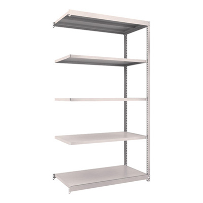 トラスコ TRUSCO スチールラック M1.5型軽中量棚 1160×595×2100 5段連結 ネオグレー M1.5-7465B 508-4008 (商品コード：170222)