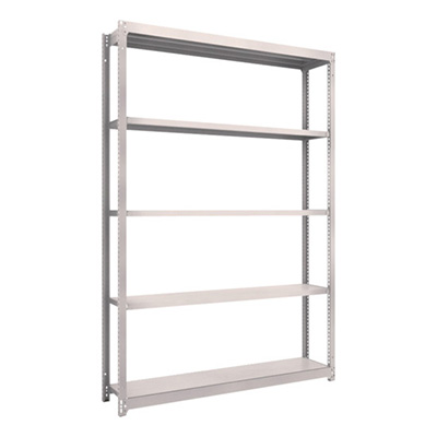 トラスコ TRUSCO スチールラック M1.5型軽中量棚 1460×295×2100 5段単体 ネオグレー M1.5-7535 506-6701 (商品コード：170229)