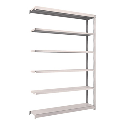 トラスコ TRUSCO スチールラック M1.5型 W1460×D295×H2100 6段 連結 ネオグレー M1.5-7536B 508-4059 (商品コード：170232)