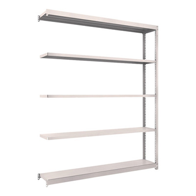 トラスコ TRUSCO スチールラック M1.5型軽中量棚 1760×295×2100 5段連結 ネオグレー M1.5-7635B 508-4041 (商品コード：170243)