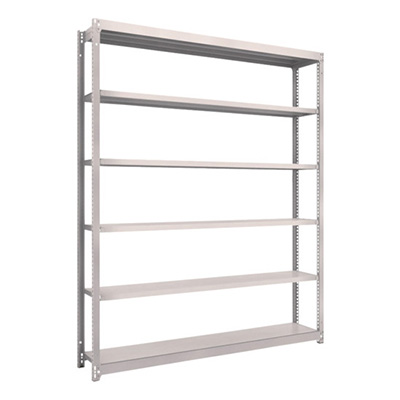 トラスコ TRUSCO スチールラック M1.5型 W1760×D295×H2100 6段 単体 ネオグレー M1.5-7636 505-8961 (商品コード：170244)