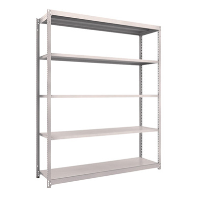 トラスコ TRUSCO スチールラック M1.5型軽中量棚 1760×445×2100 5段単体 ネオグレー M1.5-7645 505-8988 (商品コード：170246)