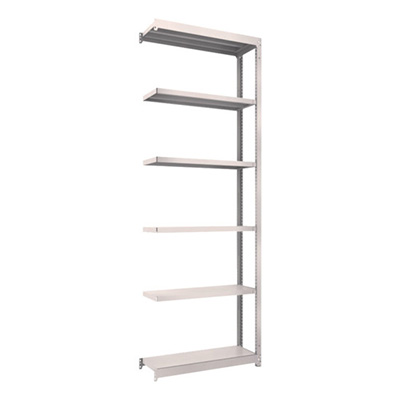 トラスコ TRUSCO スチールラック M1.5型 W860×D295×H2400 6段 連結 ネオグレー M1.5-8336B 450-0041 (商品コード：170257)