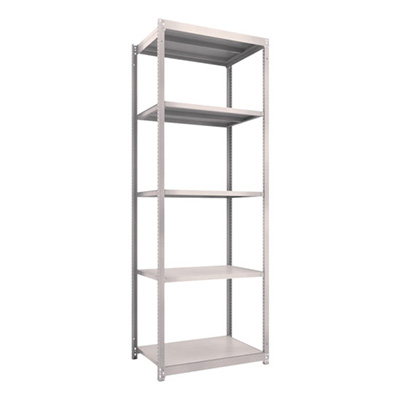 トラスコ TRUSCO スチールラック M1.5型軽中量棚 860×595×2400 5段 単体 ネオグレー M1.5-8365 450-0091 (商品コード：170262)