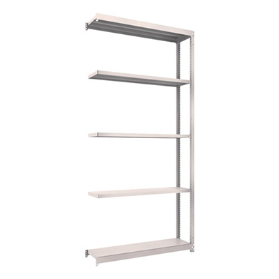 トラスコ TRUSCO スチールラック M1.5型軽中量棚 1160×295×2400 5段連結 ネオグレー M1.5-8435B 450-0148 (商品コード：170267)