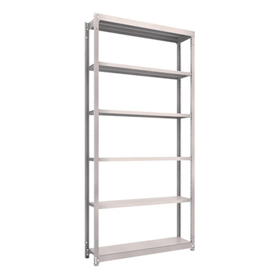 トラスコ TRUSCO スチールラック M1.5型 W1160×D295×H2400 6段 単体 ネオグレー M1.5-8436 450-0156 (商品コード：170268)