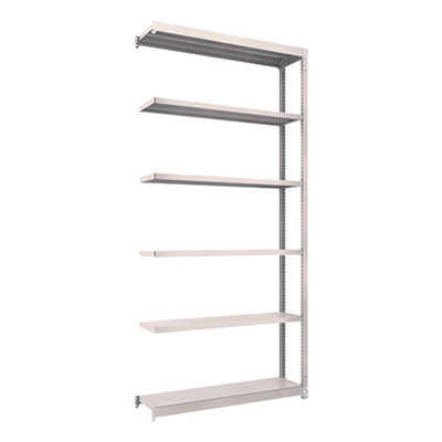 トラスコ TRUSCO スチールラック M1.5型 W1160×D295×H2400 6段 連結 ネオグレー M1.5-8436B 450-0164 (商品コード：170269)